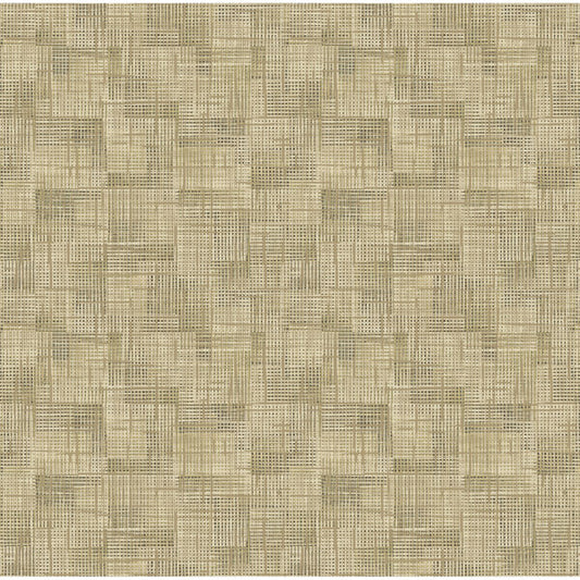 Ting Brown Abstract Woven Wallpaper