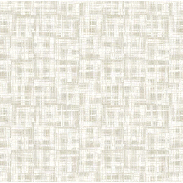 Ting Cream Abstract Woven Wallpaper