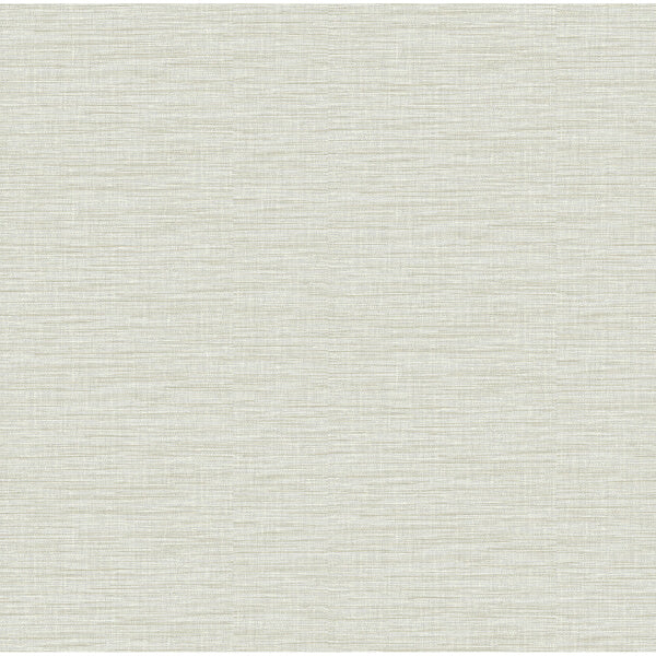 Lela Silver Faux Linen Wallpaper