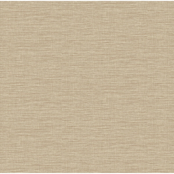 Lela Wheat Faux Linen Wallpaper