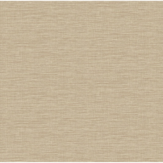 Lela Wheat Faux Linen Wallpaper