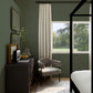 Lela Green Faux Linen Wallpaper