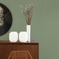 Meade Green Fine Weave Wallpaper
