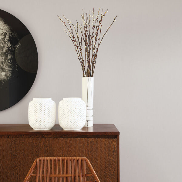 Meade White Fine Weave Wallpaper