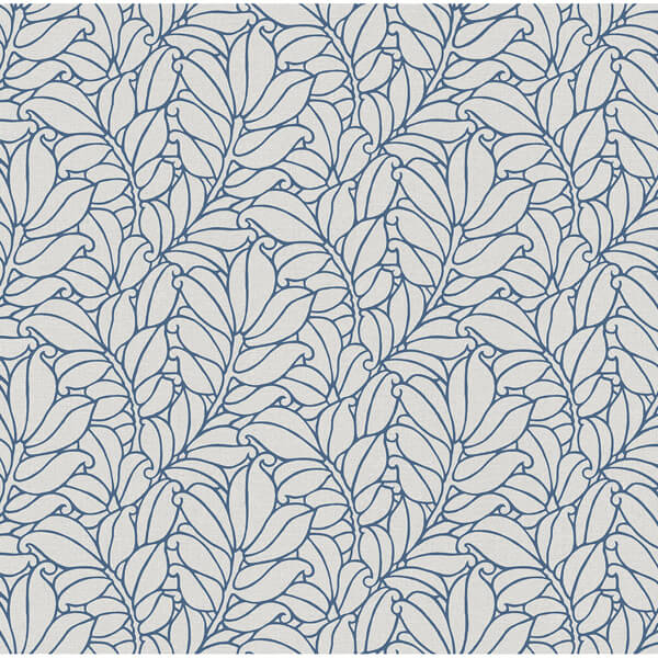 Coraline Blue Leaf Wallpaper