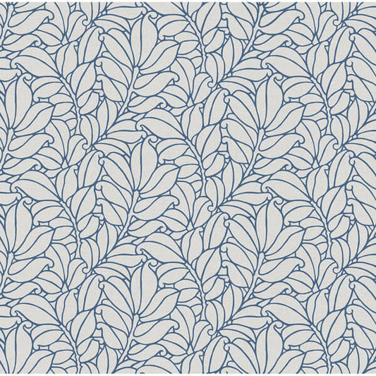 Coraline Blue Leaf Wallpaper