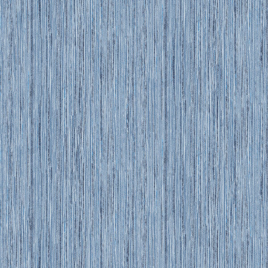 Justina Indigo Faux Grasscloth Wallpaper