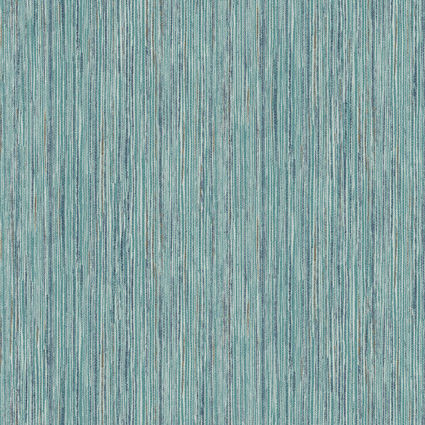 Justina Teal Faux Grasscloth Wallpaper