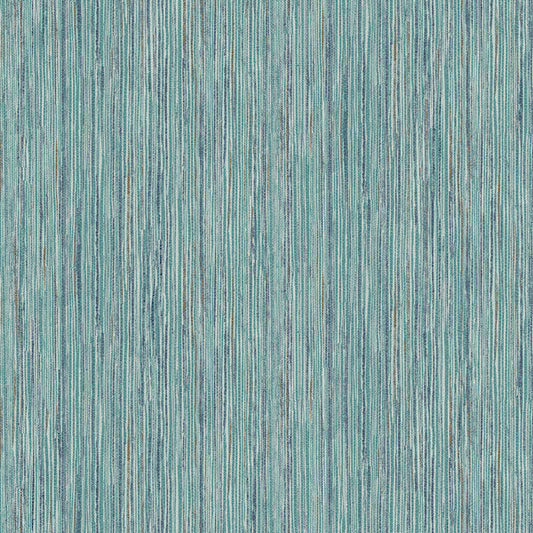 Justina Teal Faux Grasscloth Wallpaper