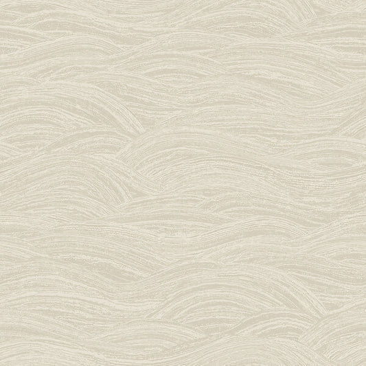 Leith Cream Zen Waves Wallpaper