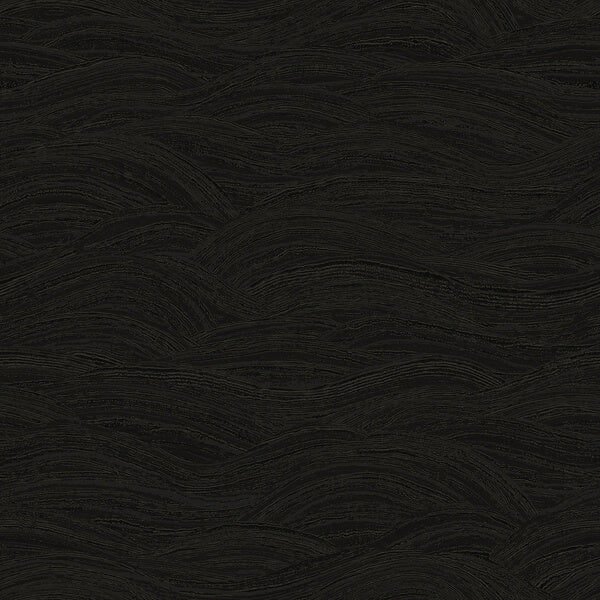 Leith Black Zen Waves Wallpaper