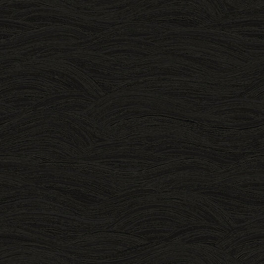 Leith Black Zen Waves Wallpaper