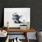 Leith Black Zen Waves Wallpaper