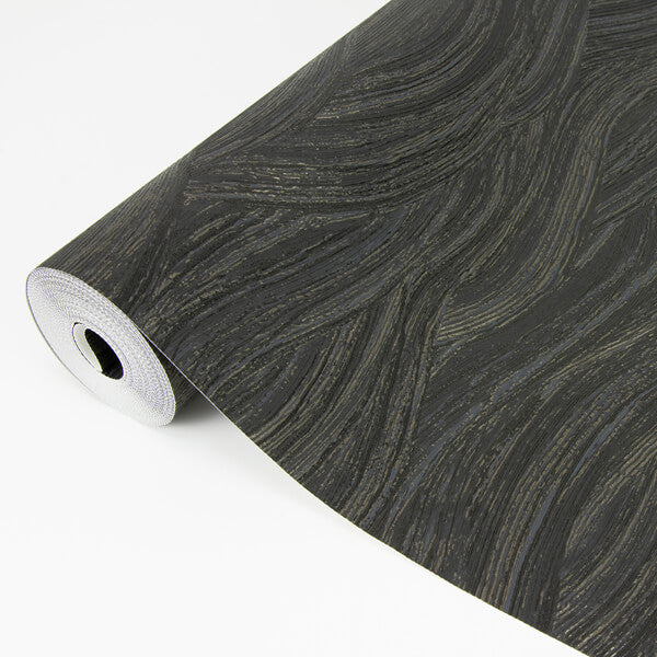 Leith Black Zen Waves Wallpaper
