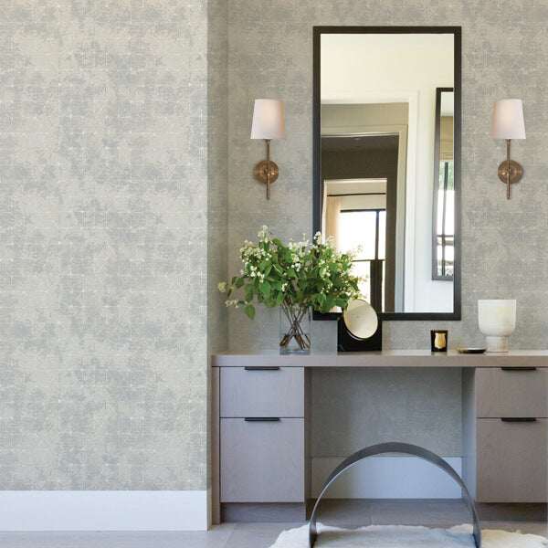 Odell Light Blue Antique Tiles Wallpaper