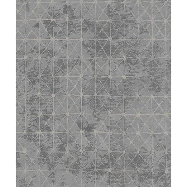 Odell Slate Antique Tiles Wallpaper