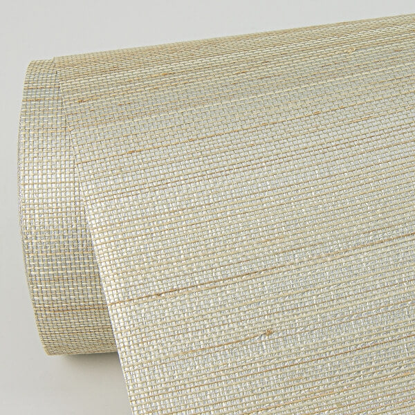 Hiromi Champagne Abaca Grasscloth Wallpaper