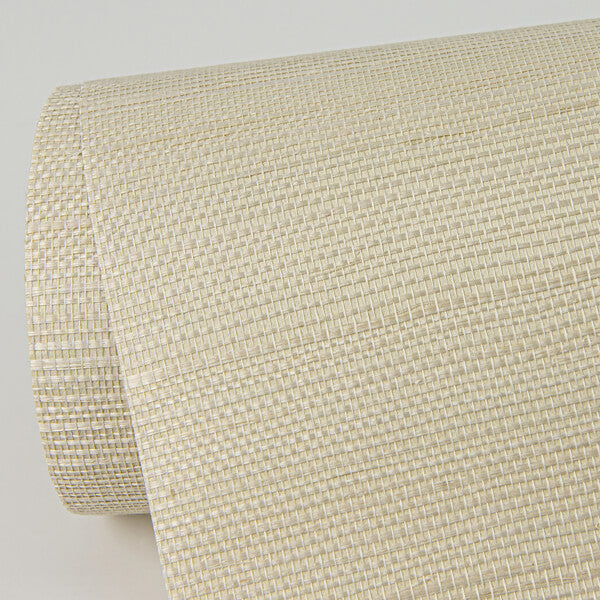 Hetao Cream Sisal Grasscloth Wallpaper