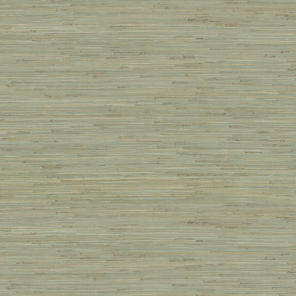 Jeong Teal Knotted Weave Grasscloth Wallpaper