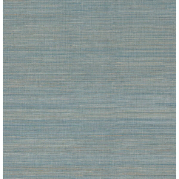 Mai Turquoise Abaca Grasscloth Wallpaper