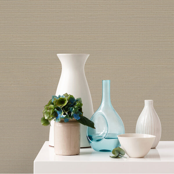 Mai Lavender Abaca Grasscloth Wallpaper