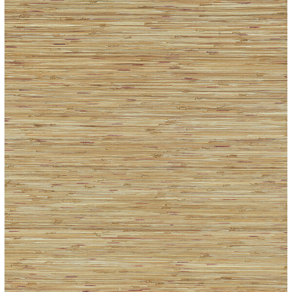 Shuang Light Brown Handmade Grasscloth Wallpaper
