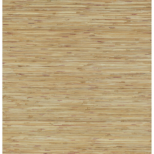 Shuang Light Brown Handmade Grasscloth Wallpaper