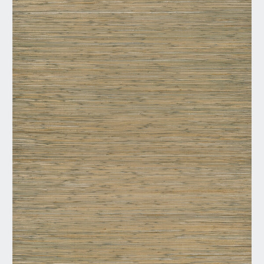 Shuang Olive Handmade Grasscloth Wallpaper
