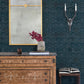 Shunan Blue Veneer Inlay Wallpaper