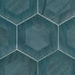 Shunan Blue Veneer Inlay Wallpaper