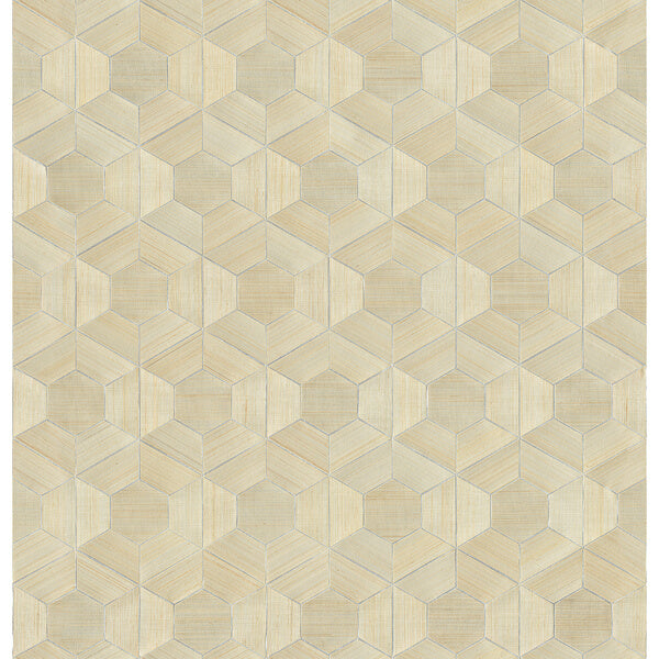 Linzhi Metallic Abaca Grasscloth Wallpaper