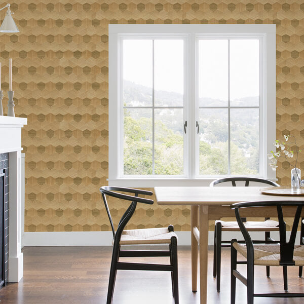 Linzhi Copper Sisal Grasscloth Wallpaper