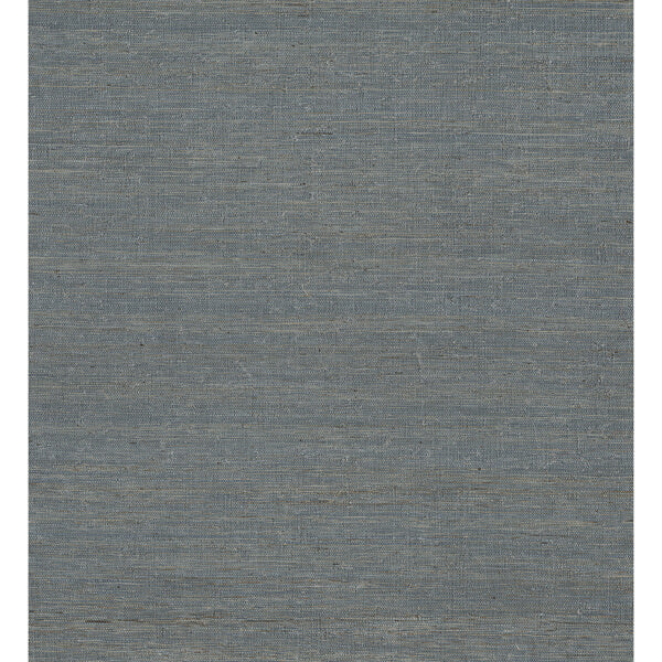 Aiko Teal Sisal Grasscloth Wallpaper