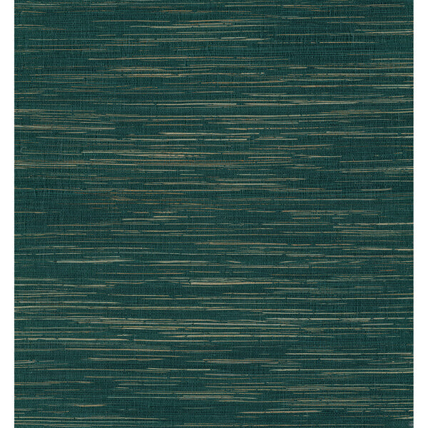 Kira Teal Hemp Grasscloth Wallpaper
