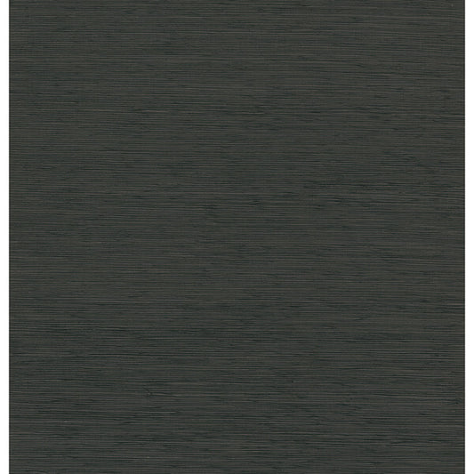 Kira Charcoal Hemp Grasscloth Wallpaper