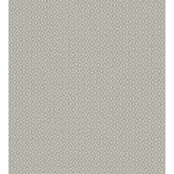 Hui Grey Paper Weave Grasscloth Wallpaper