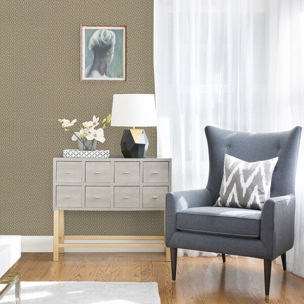 Hui Light Brown Paper Weave Grasscloth Wallpaper