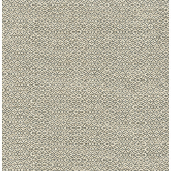 Hui Denim Paper Weave Grasscloth Wallpaper