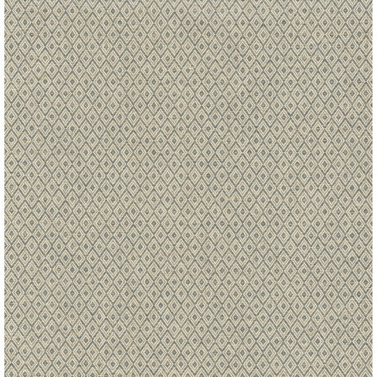 Hui Denim Paper Weave Grasscloth Wallpaper