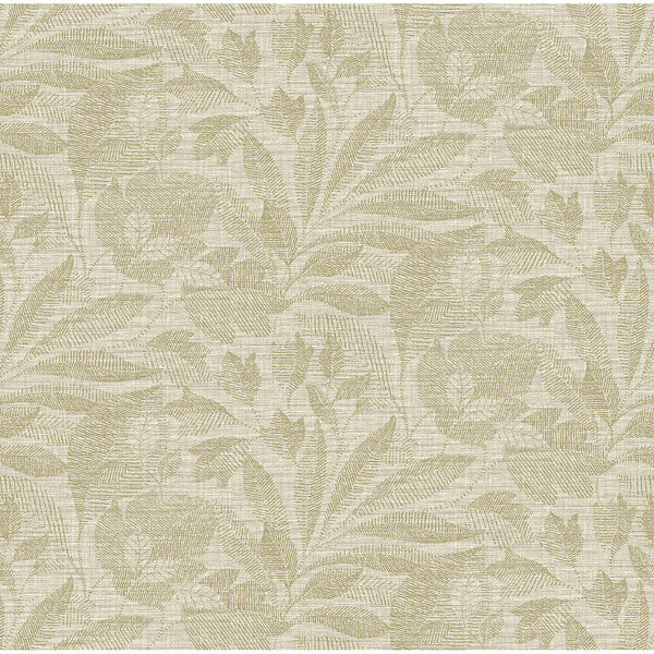 Lei Gold Leaf Wallpaper