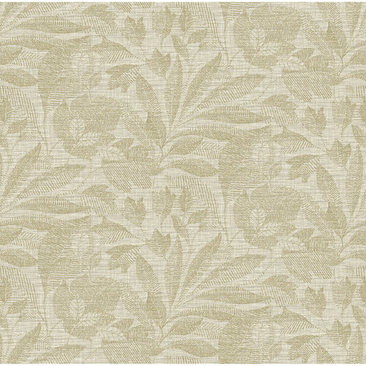 Lei Gold Leaf Wallpaper