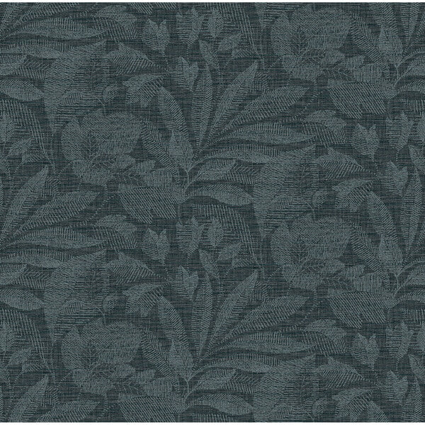 Lei Navy Leaf Wallpaper