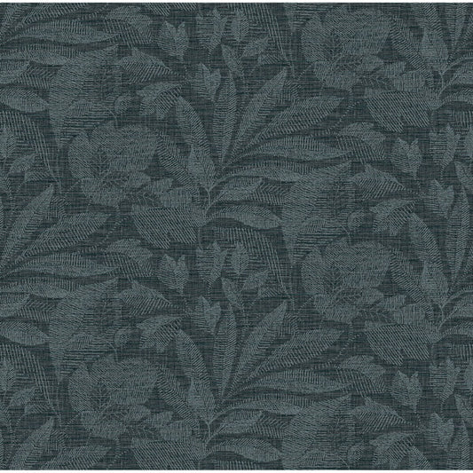 Lei Navy Leaf Wallpaper