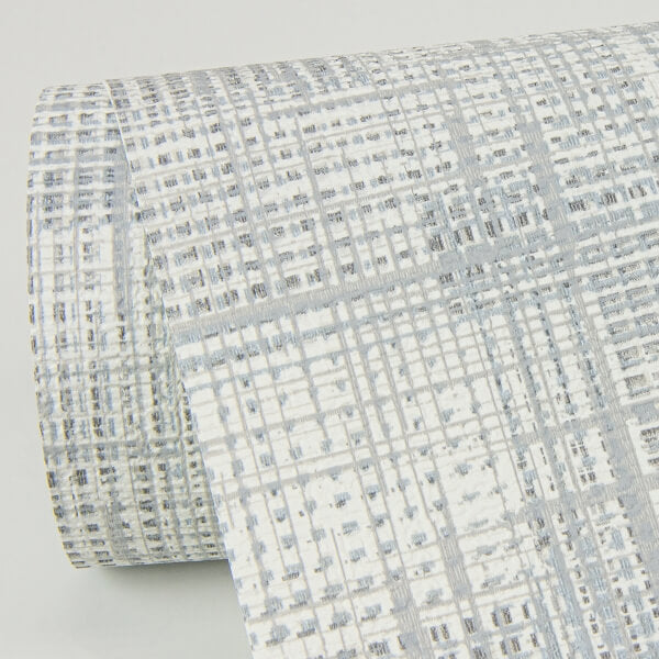Ting Light Blue Lattice Wallpaper