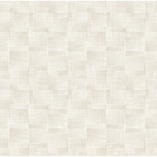 Ting Cream Lattice Wallpaper