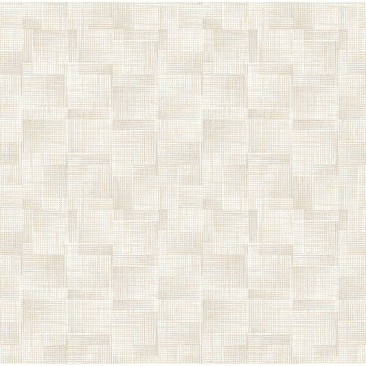 Ting Cream Lattice Wallpaper