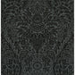 Maris Charcoal Flock Damask Wallpaper