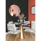 Maris Charcoal Flock Damask Wallpaper