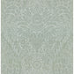 Maris Silver Flock Damask Wallpaper