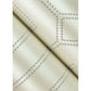 Voltaire Grey Beaded Geometric Wallpaper